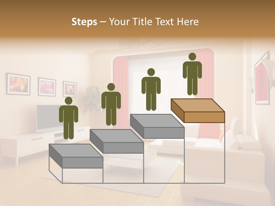 Floor Illuminated Indoors PowerPoint Template