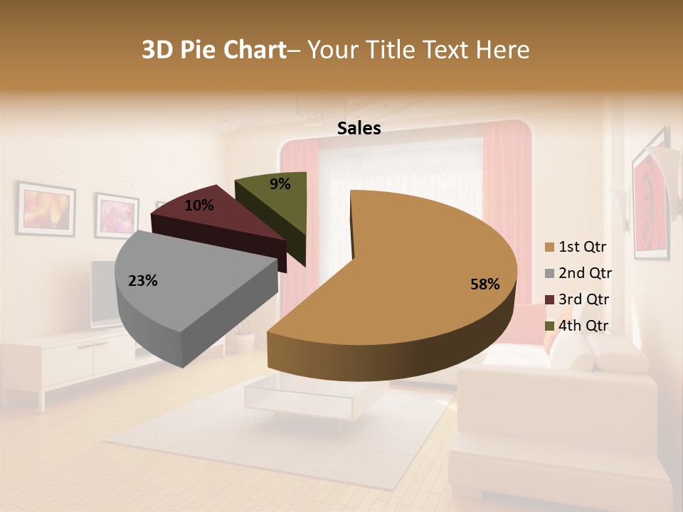 Floor Illuminated Indoors PowerPoint Template