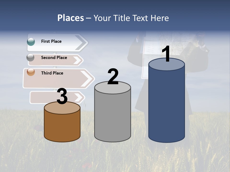Cartography Exploration Backpacker PowerPoint Template
