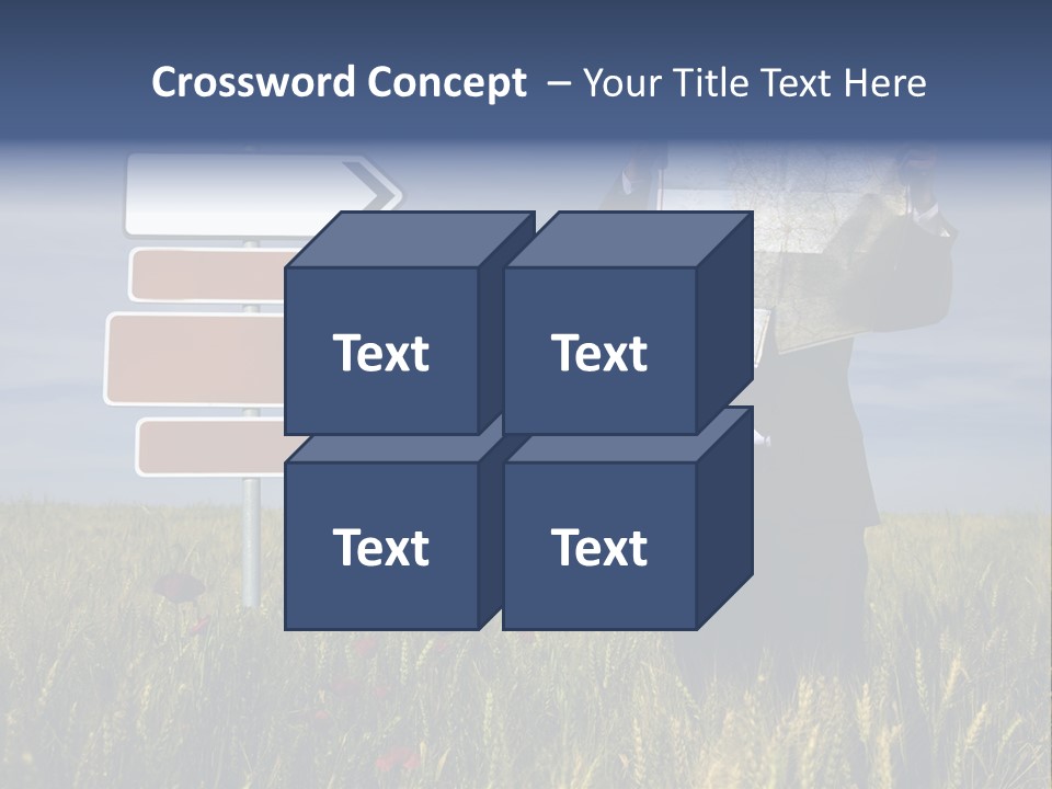 Cartography Exploration Backpacker PowerPoint Template