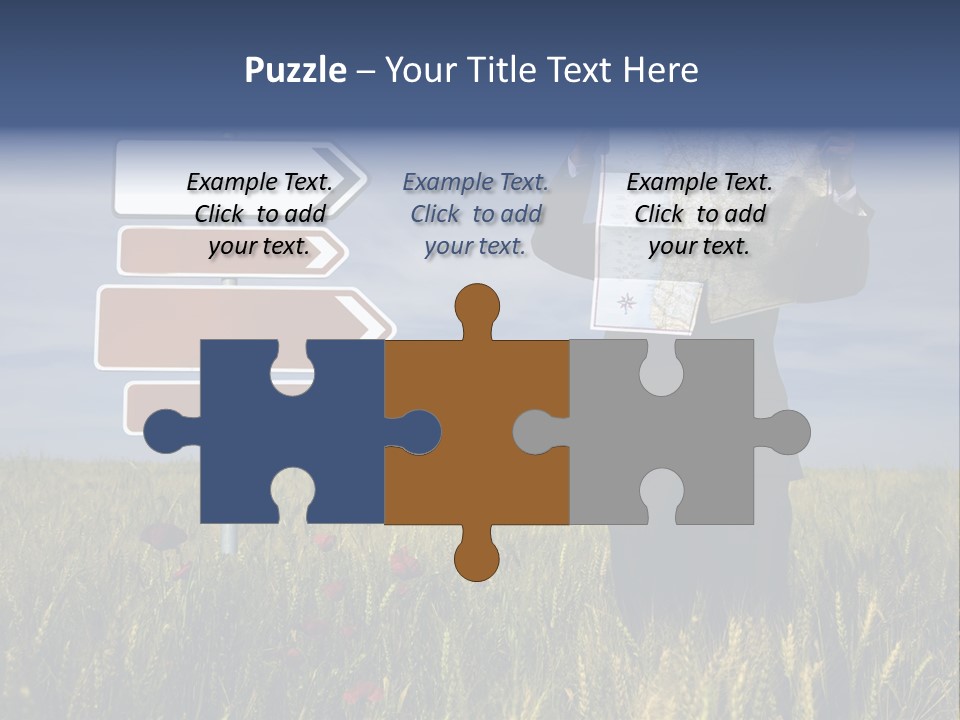 Cartography Exploration Backpacker PowerPoint Template