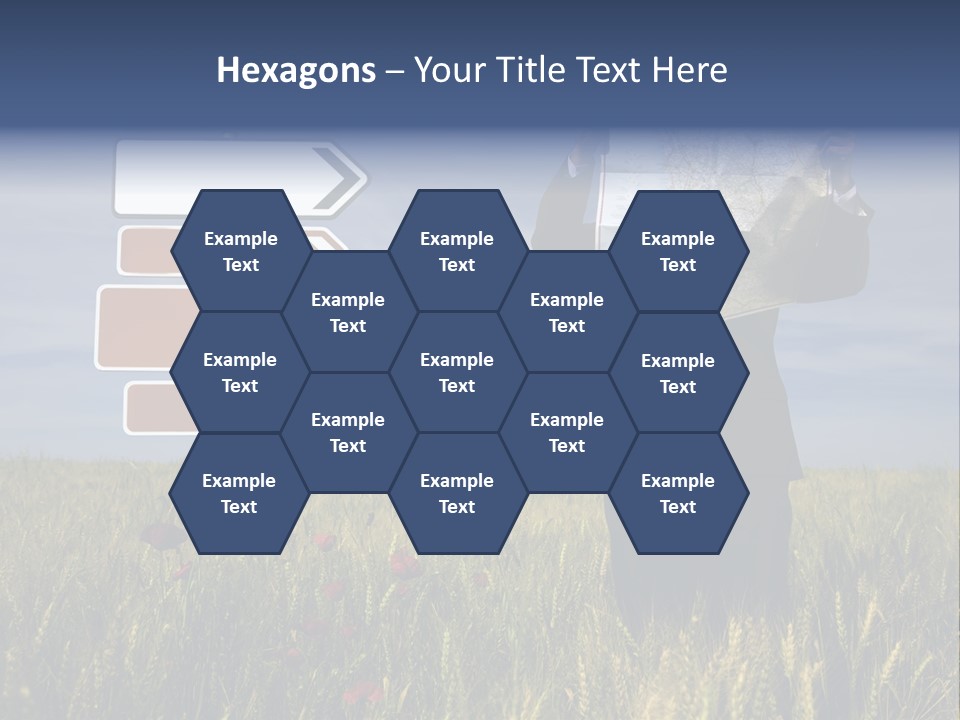 Cartography Exploration Backpacker PowerPoint Template