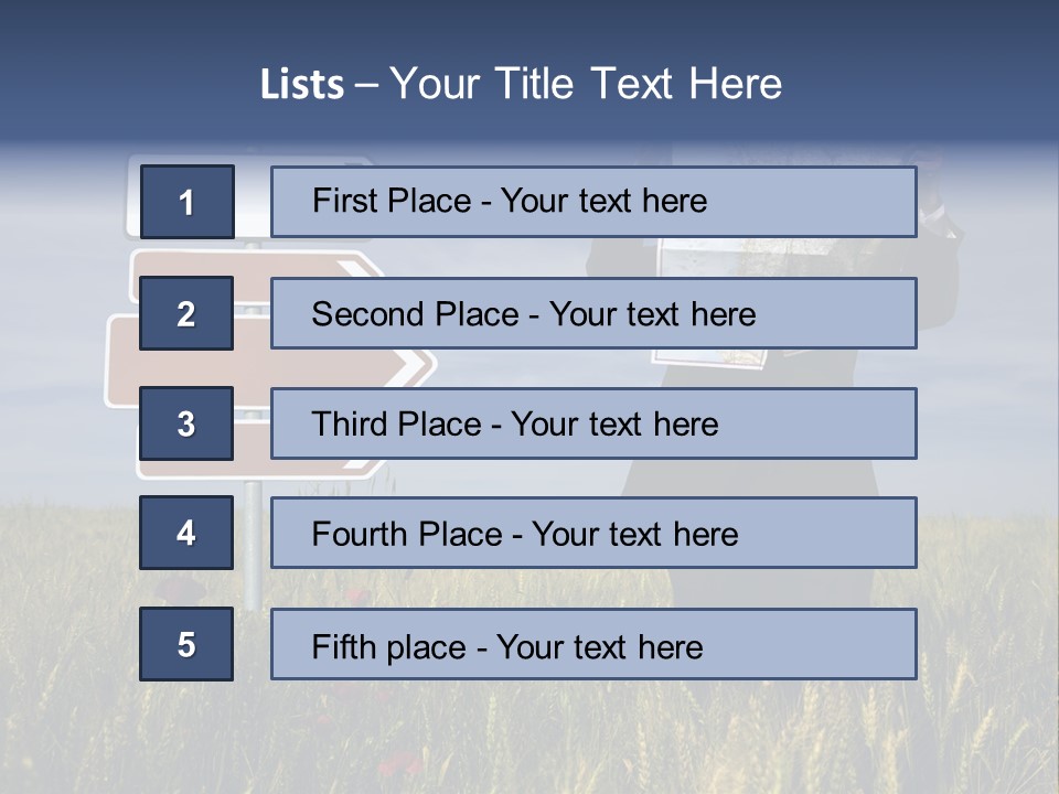 Cartography Exploration Backpacker PowerPoint Template