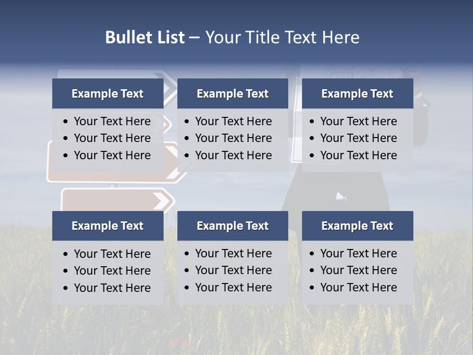 Cartography Exploration Backpacker PowerPoint Template