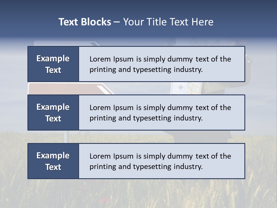 Cartography Exploration Backpacker PowerPoint Template