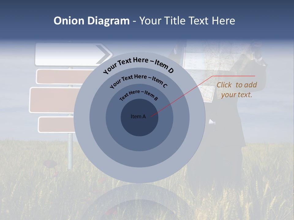 Cartography Exploration Backpacker PowerPoint Template