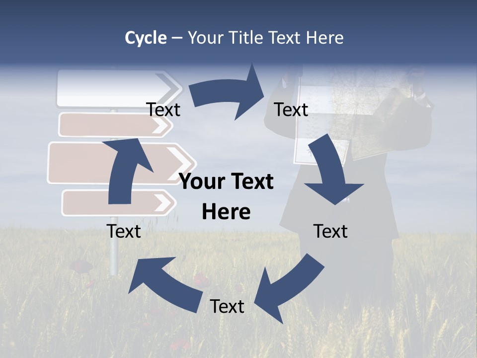 Cartography Exploration Backpacker PowerPoint Template