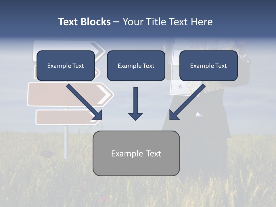 Cartography Exploration Backpacker PowerPoint Template