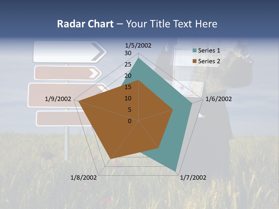 Cartography Exploration Backpacker PowerPoint Template