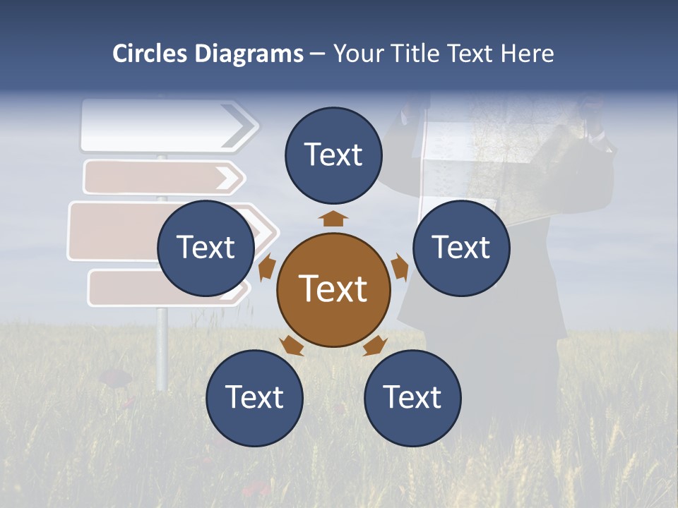 Cartography Exploration Backpacker PowerPoint Template