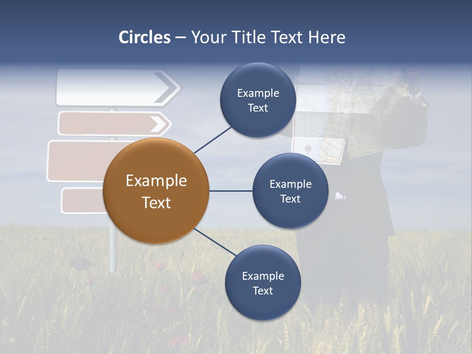 Cartography Exploration Backpacker PowerPoint Template