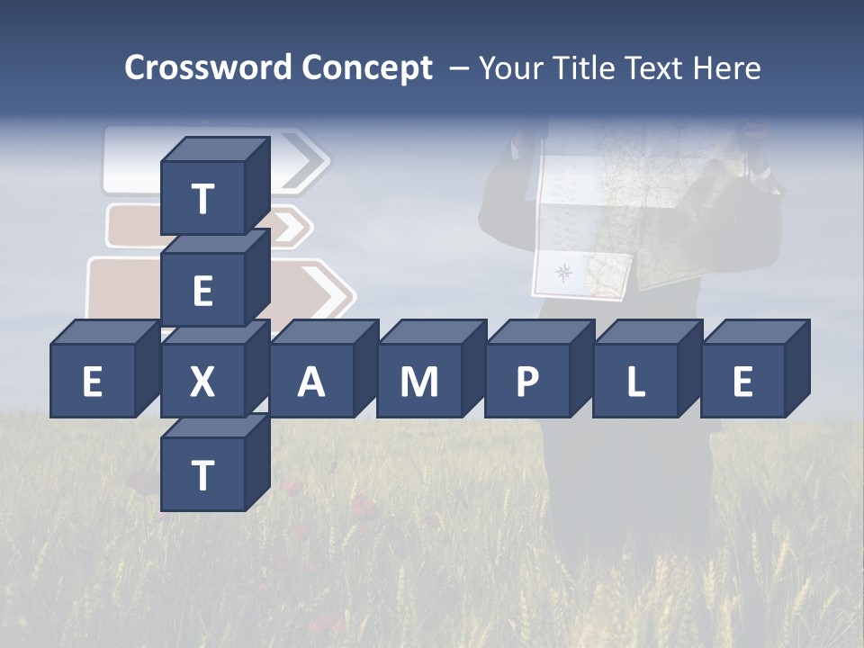 Cartography Exploration Backpacker PowerPoint Template