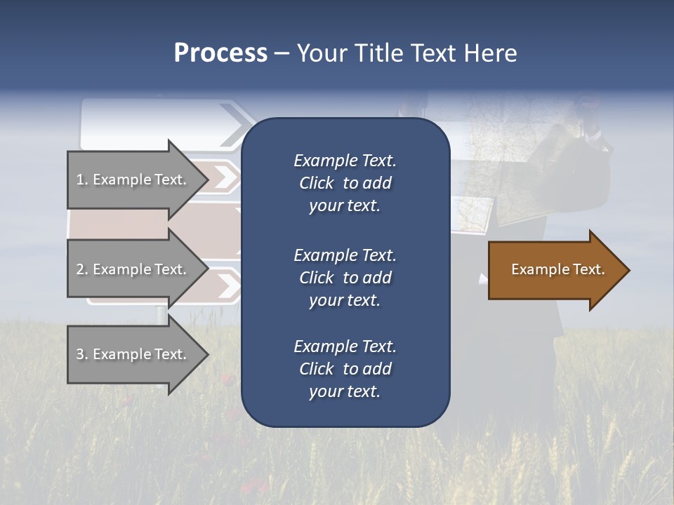 Cartography Exploration Backpacker PowerPoint Template