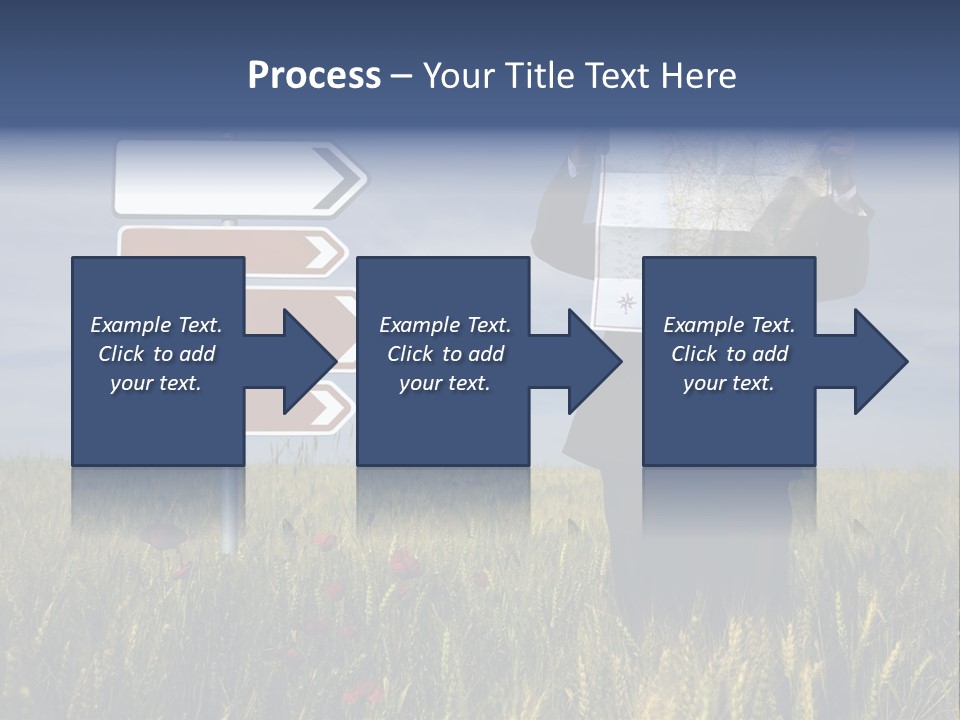 Cartography Exploration Backpacker PowerPoint Template