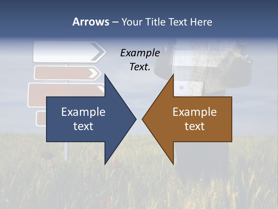 Cartography Exploration Backpacker PowerPoint Template