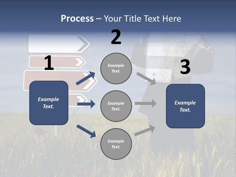 Cartography Exploration Backpacker PowerPoint Template