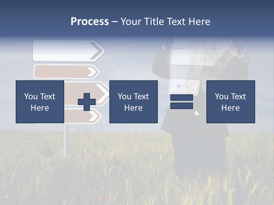 Cartography Exploration Backpacker PowerPoint Template