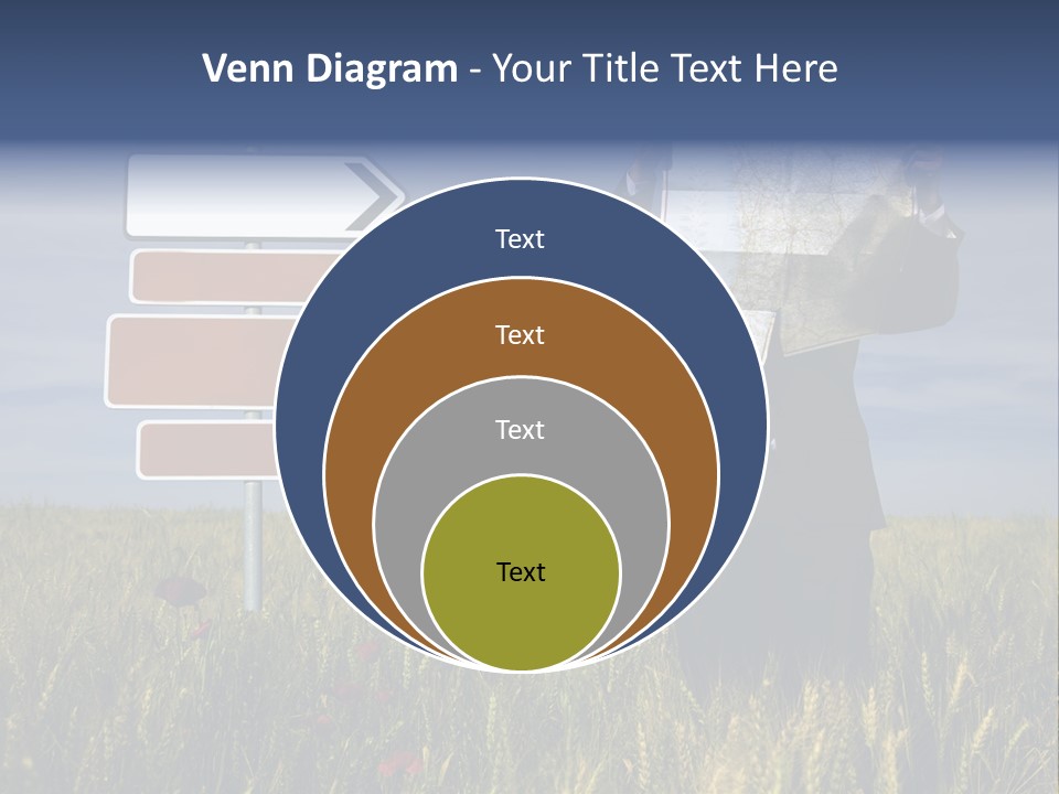 Cartography Exploration Backpacker PowerPoint Template