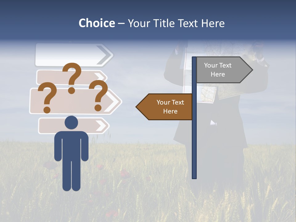 Cartography Exploration Backpacker PowerPoint Template