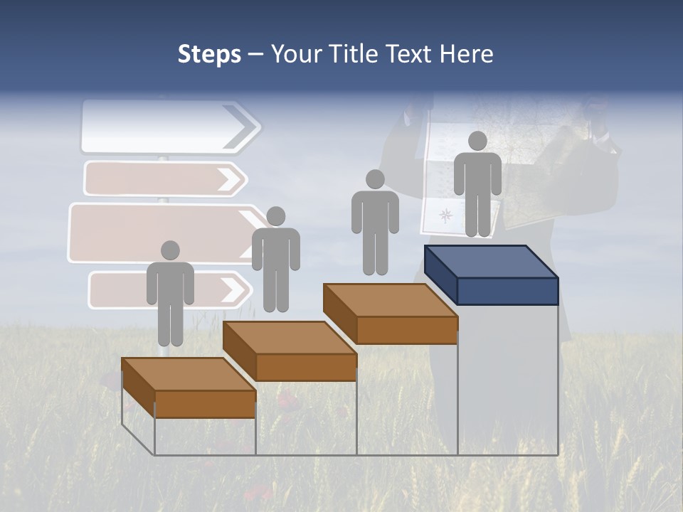Cartography Exploration Backpacker PowerPoint Template
