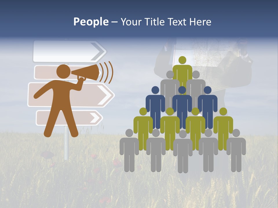 Cartography Exploration Backpacker PowerPoint Template