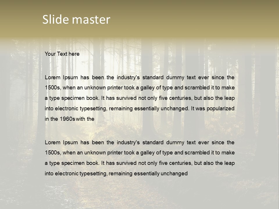 Sunshine Colors Peaceful PowerPoint Template