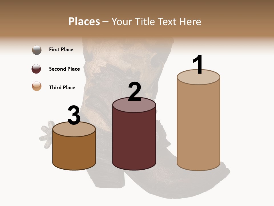 Head Cowboy Spur PowerPoint Template