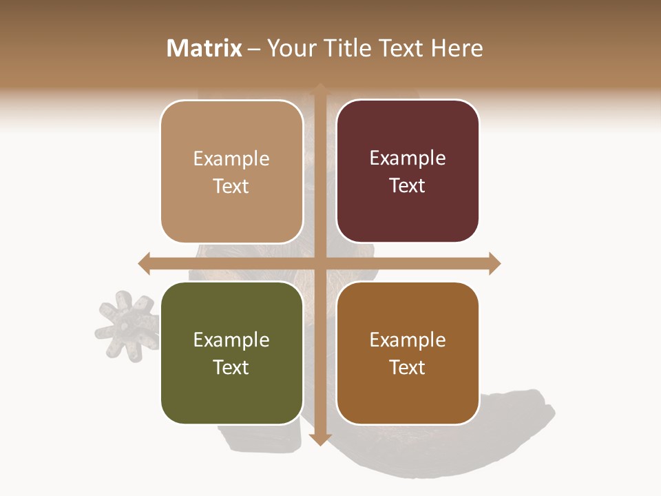 Head Cowboy Spur PowerPoint Template