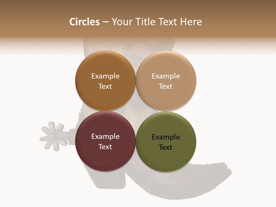 Head Cowboy Spur PowerPoint Template