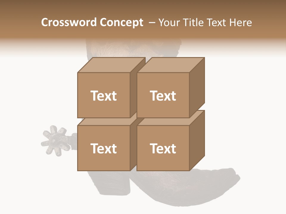Head Cowboy Spur PowerPoint Template