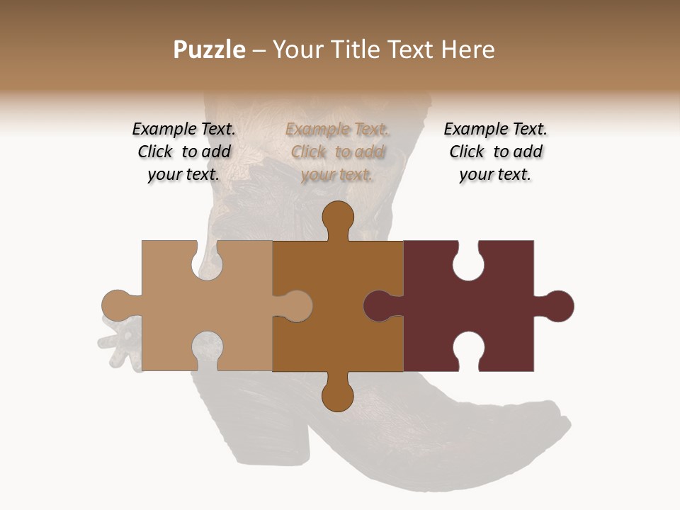 Head Cowboy Spur PowerPoint Template