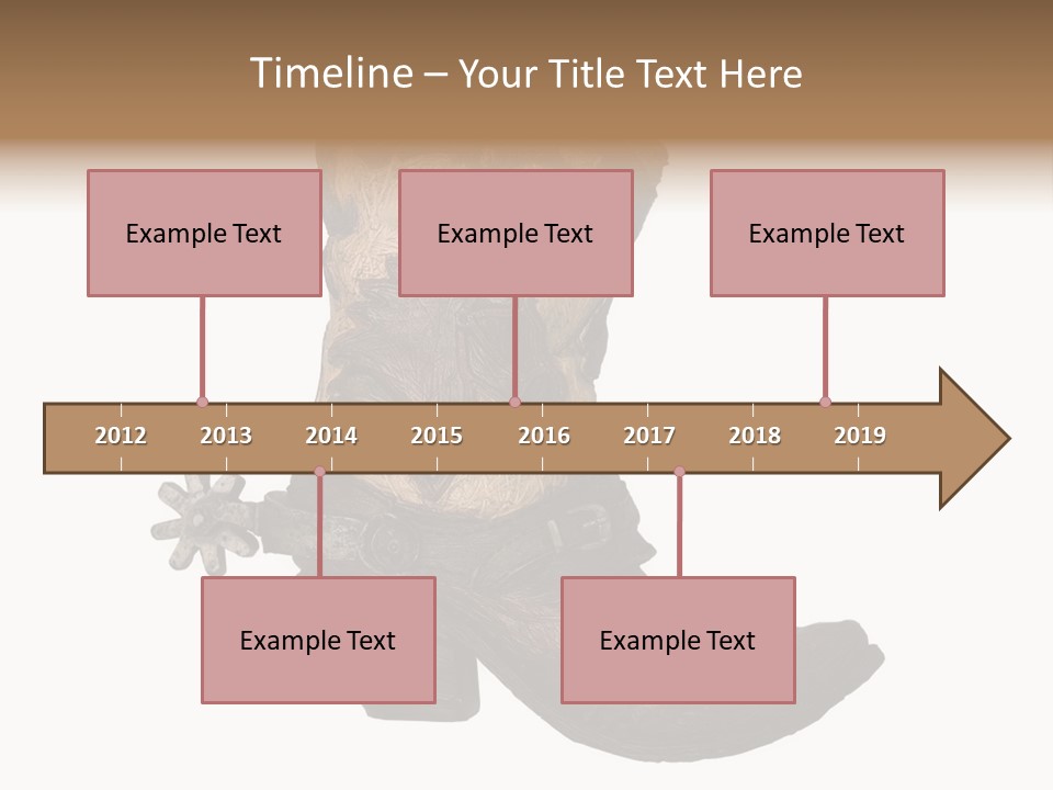 Head Cowboy Spur PowerPoint Template