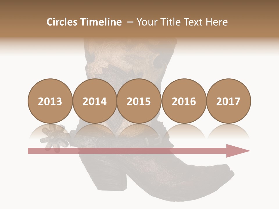 Head Cowboy Spur PowerPoint Template