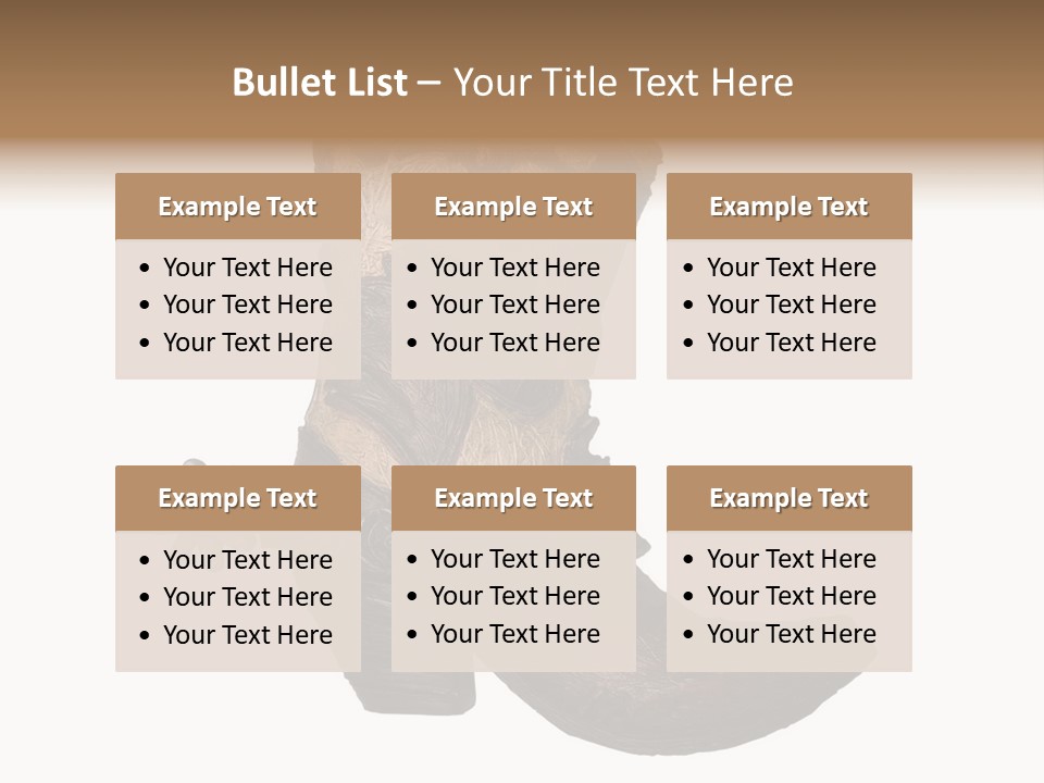 Head Cowboy Spur PowerPoint Template