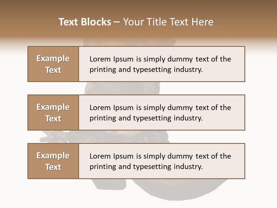 Head Cowboy Spur PowerPoint Template