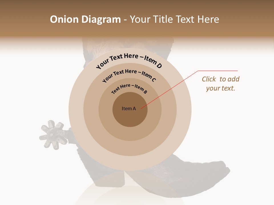 Head Cowboy Spur PowerPoint Template