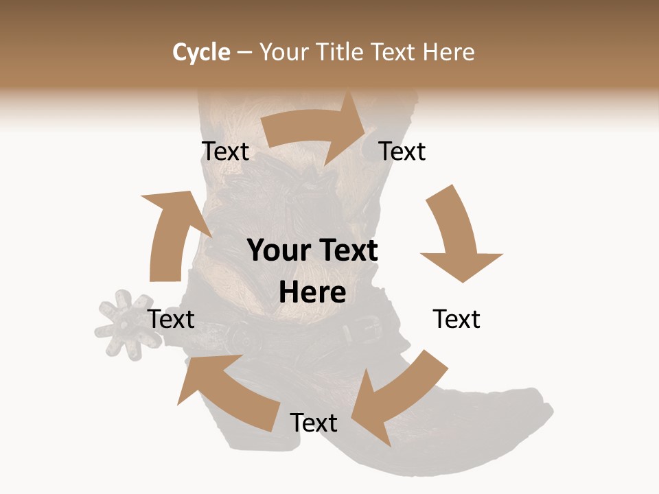 Head Cowboy Spur PowerPoint Template