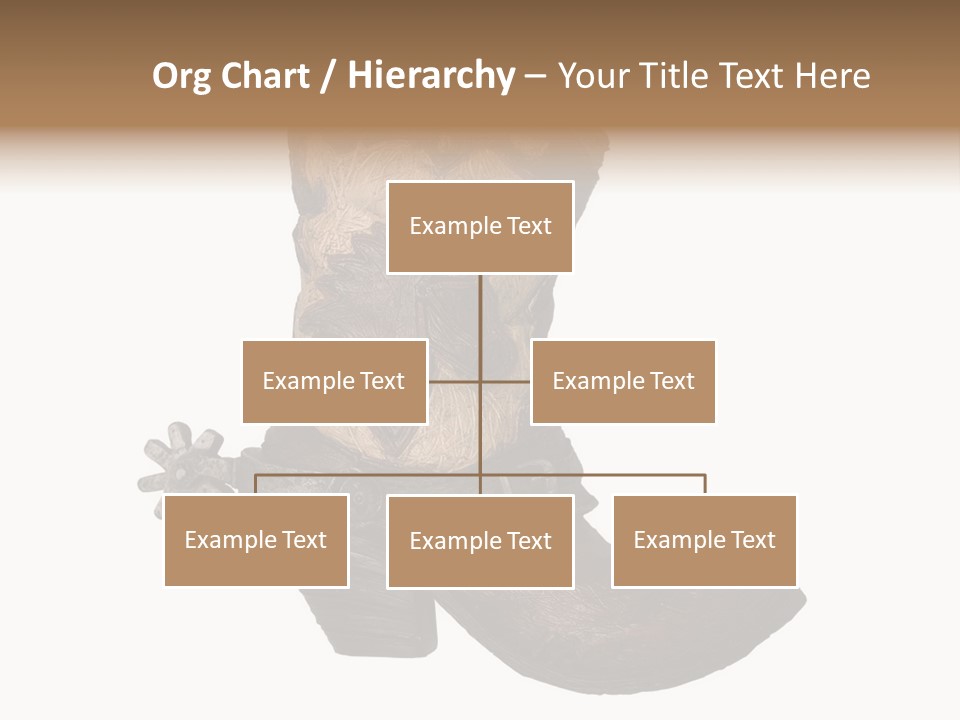 Head Cowboy Spur PowerPoint Template