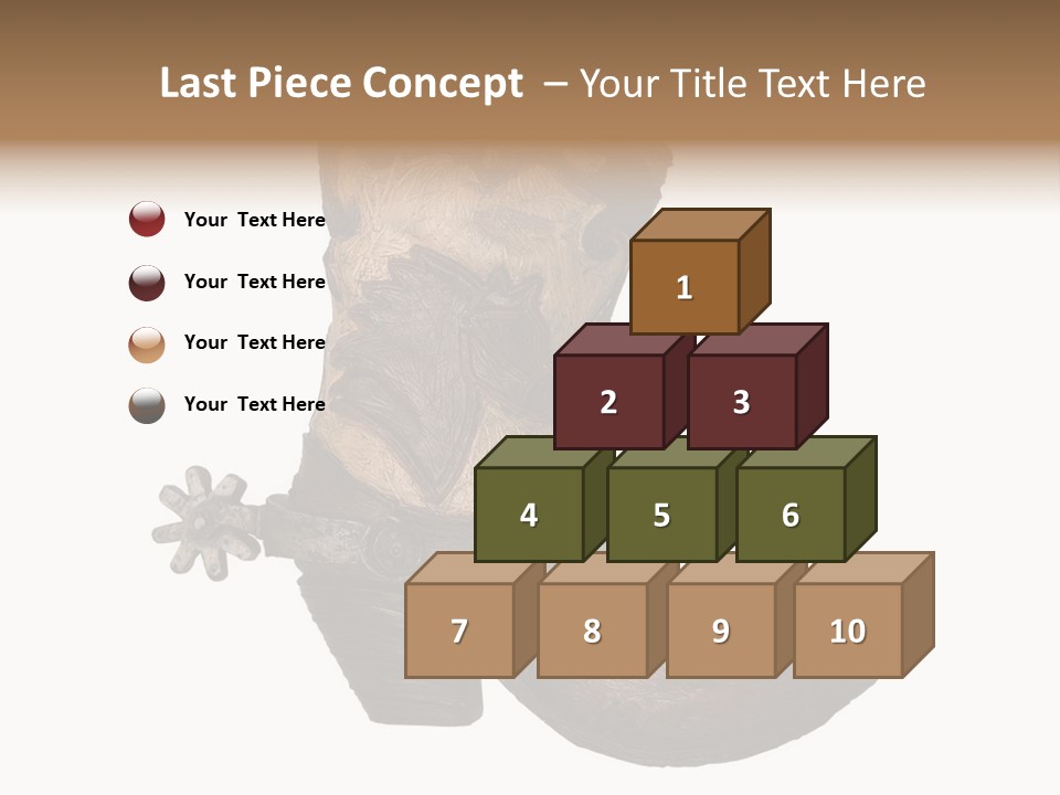 Head Cowboy Spur PowerPoint Template