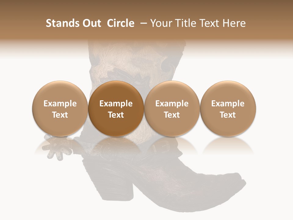 Head Cowboy Spur PowerPoint Template