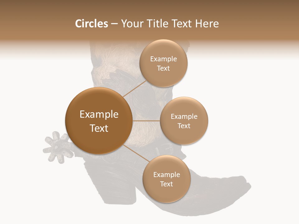 Head Cowboy Spur PowerPoint Template