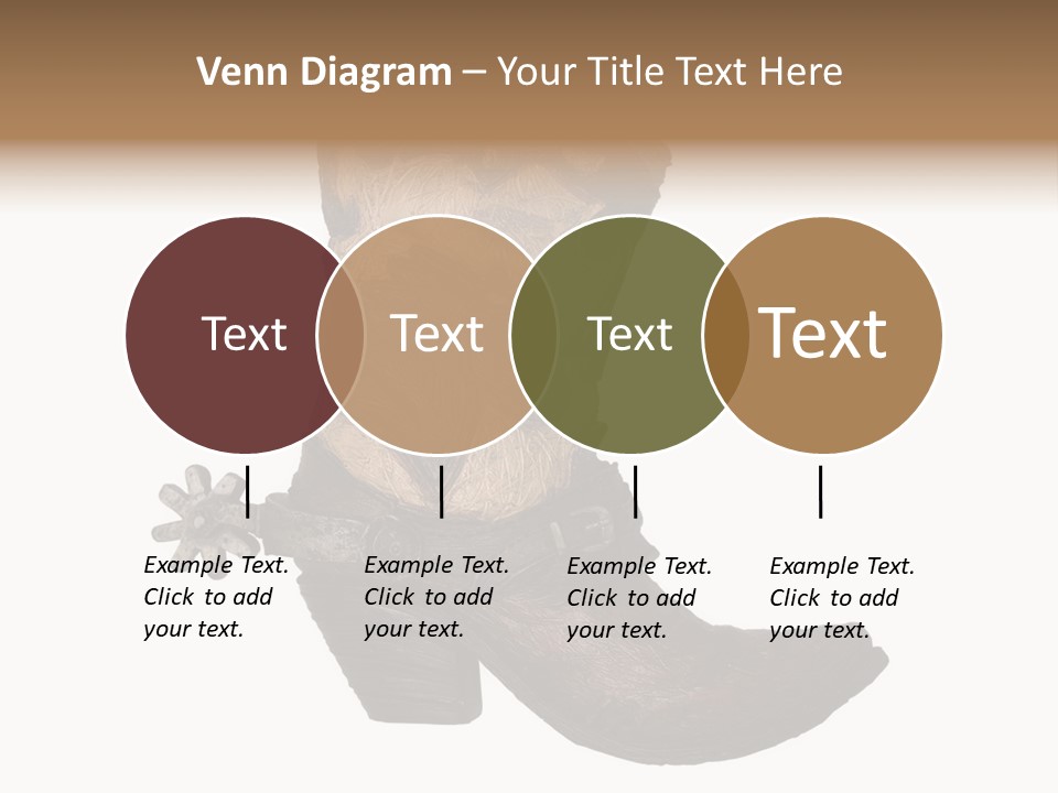 Head Cowboy Spur PowerPoint Template