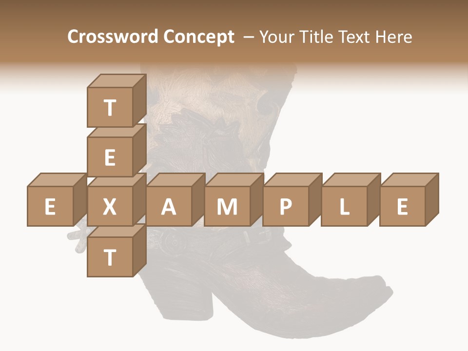 Head Cowboy Spur PowerPoint Template