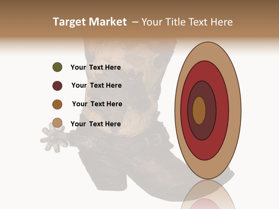 Head Cowboy Spur PowerPoint Template