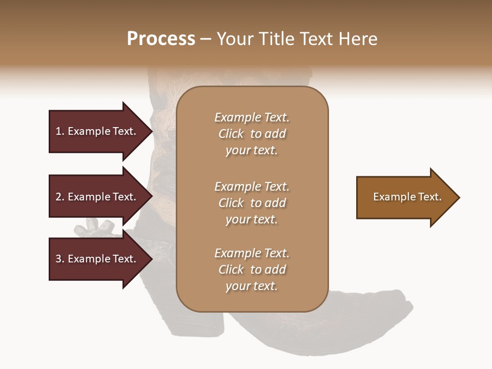 Head Cowboy Spur PowerPoint Template