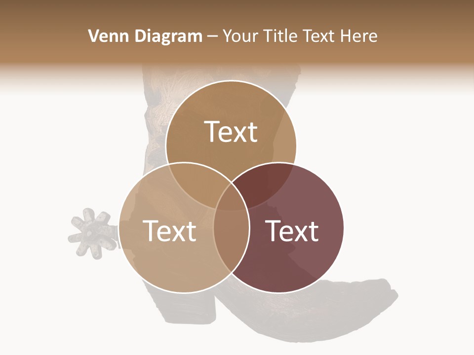 Head Cowboy Spur PowerPoint Template