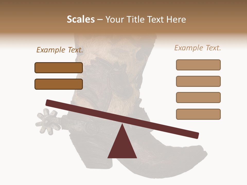 Head Cowboy Spur PowerPoint Template
