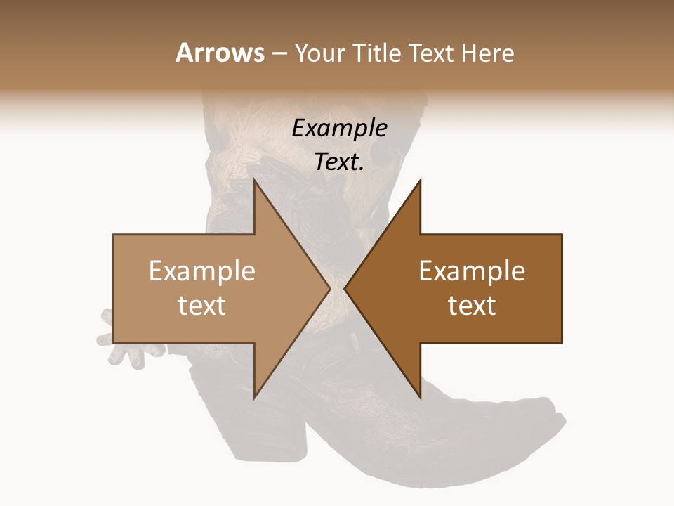 Head Cowboy Spur PowerPoint Template