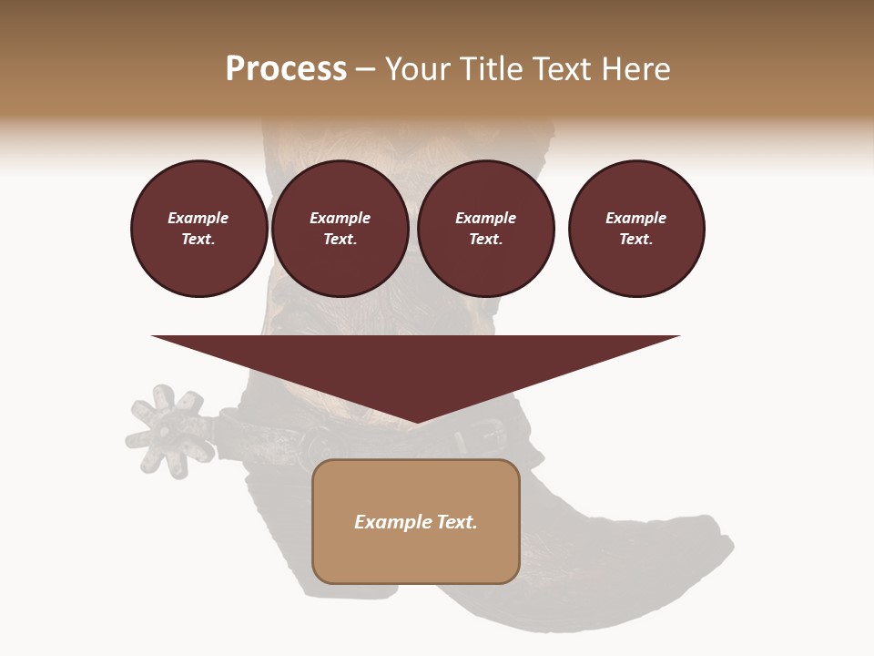 Head Cowboy Spur PowerPoint Template