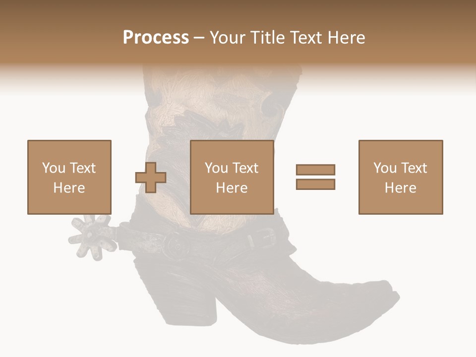 Head Cowboy Spur PowerPoint Template